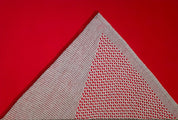 The contemplation of mountains_Red 2 of 2 - fabric compound, knitting, cotton linen 60.6x40.9cm by KELLEY KIM, Korean Contemporary Textile Art 2023