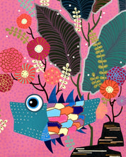 korean art, The Day of Flower Snow - DOKHBI ARTWORKS Hwang Jeong Hee Painting