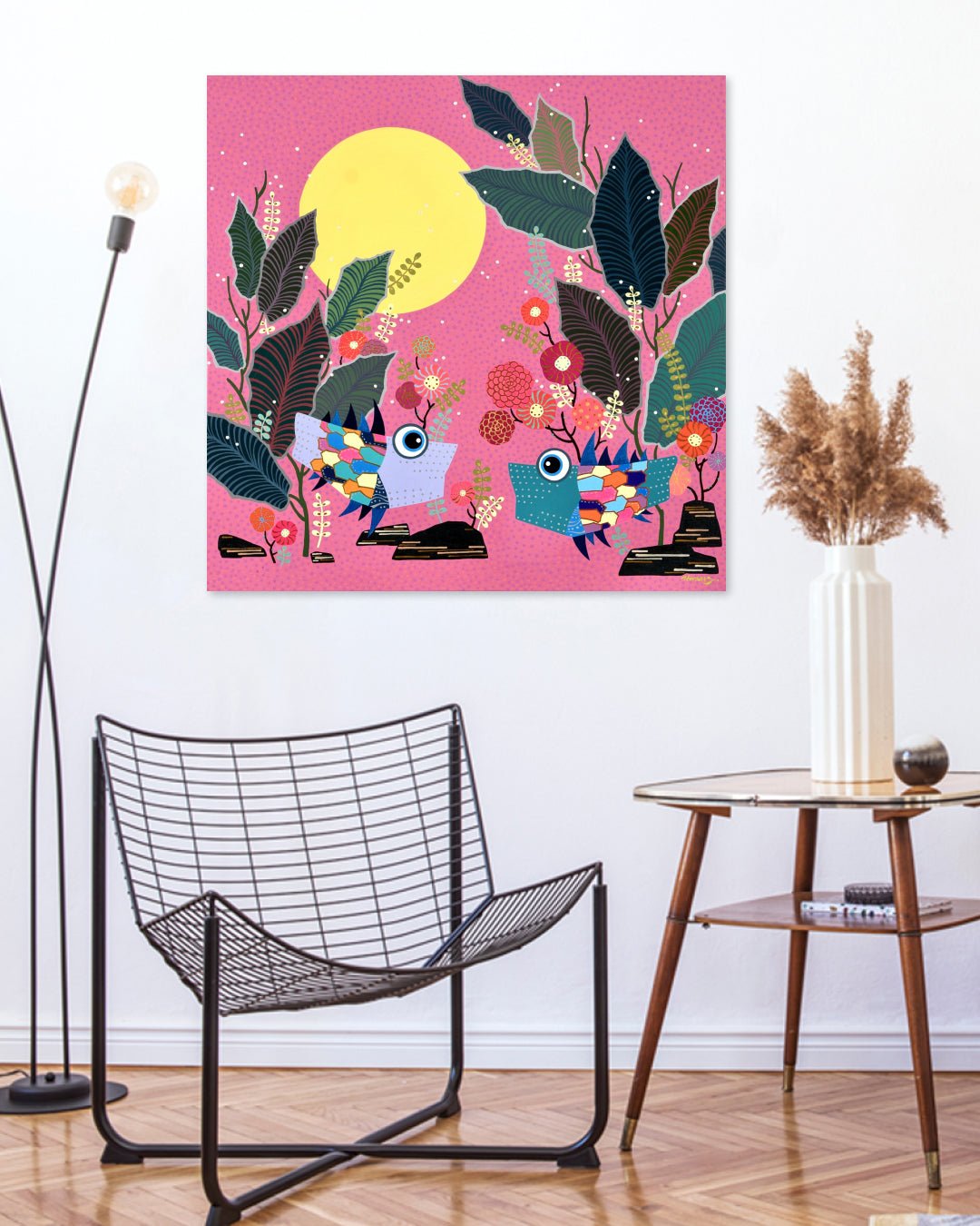 korean art, The Day of Flower Snow - DOKHBI ARTWORKS Hwang Jeong Hee Painting