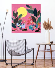 korean art, The Day of Flower Snow - DOKHBI ARTWORKS Hwang Jeong Hee Painting