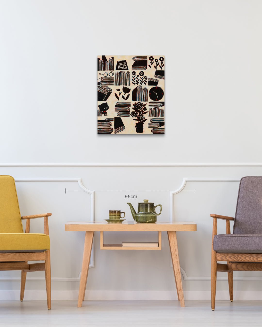 The Radiant Ordinary No.1 size reference 53x45.5cm - original Korean painting by Soo-Hyun Cho