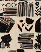 The Radiant Ordinary No.1 close-up detail, brushwork texture by Korean artist Soo-Hyun Cho