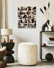 The Radiant Ordinary No.2 by Soo-Hyun Cho displayed in modern living room, original Korean painting 2025