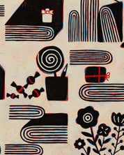 The Radiant Ordinary No.2 close-up detail, brushwork texture by Korean artist Soo-Hyun Cho