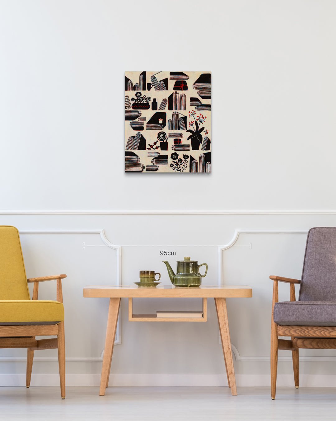 The Radiant Ordinary No.2 size reference 53x45.5cm - original Korean painting by Soo-Hyun Cho