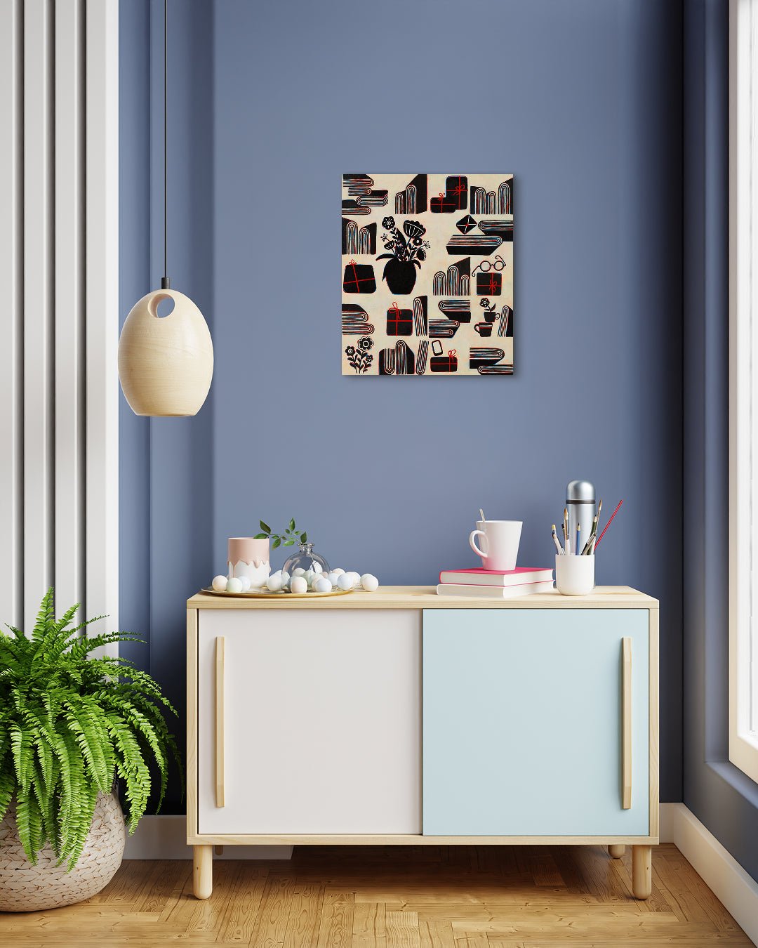 Korean contemporary painting The Radiant Ordinary No.3 by Soo-Hyun Cho, interior wall art decor