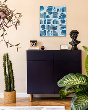 The Radiant Ordinary No.8 by Soo-Hyun Cho displayed in modern living room, original Korean painting 2025