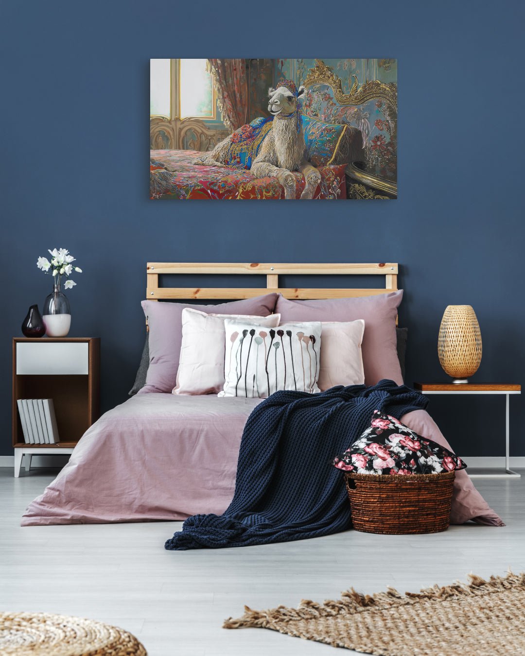 korean art, The Royal Camel - DOKHBI ARTWORKS Painting Yun Song - A ARTWORKS dokkaebi dokebi k - art Korean contemporary painting The Royal Camel by Yun Song - A, interior wall art decor DOKHBI
