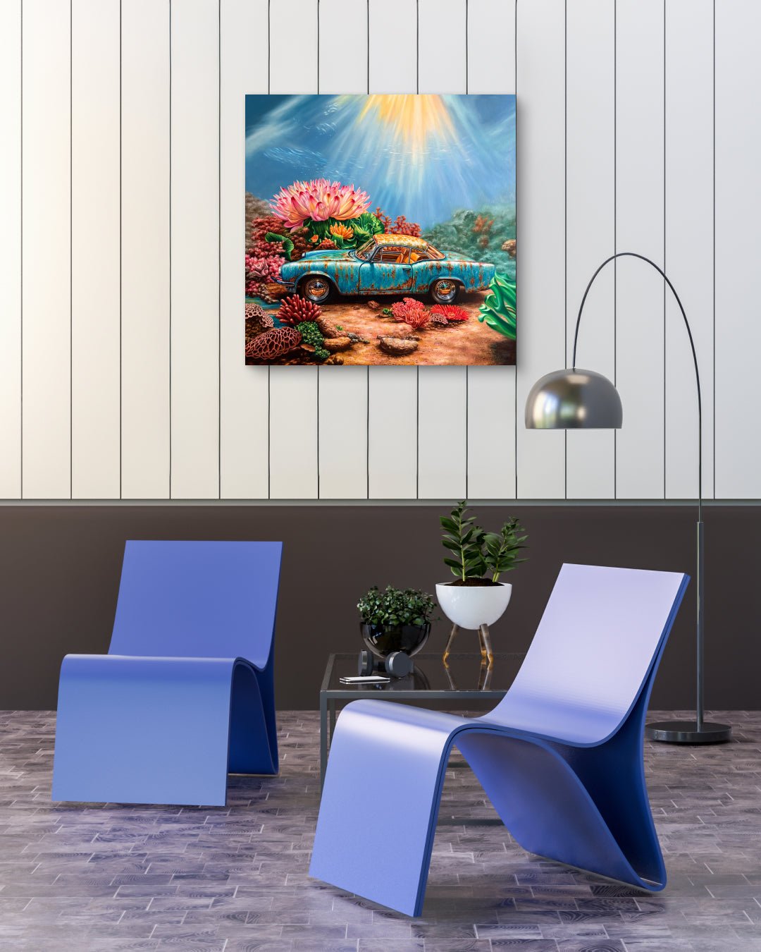 korean art, The Secret Garden - DOKHBI ARTWORKS Kang Se Kyung Painting ARTWORKS dokkaebi dokebi k - art Korean contemporary painting The Secret Garden by Kang Se Kyung, interior wall art decor DOKHBI