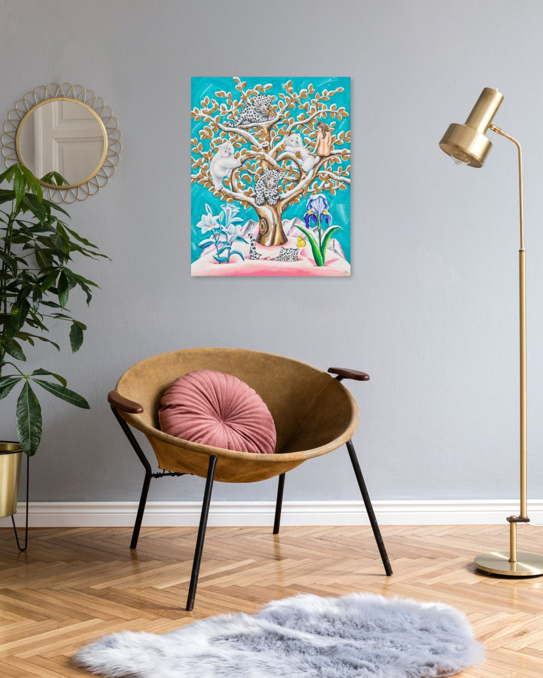 korean art, The Snowy Tree of Love - DOKHBI Aira Choi ARTWORKS Painting