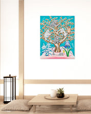 korean art, The Snowy Tree of Love - DOKHBI Aira Choi ARTWORKS Painting