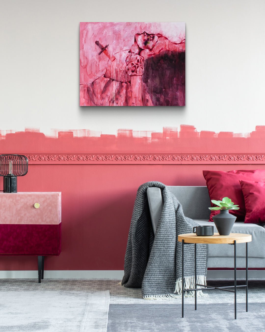 korean art, The woman who faced death had dreams and a family - DOKHBI ARTWORKS KIM JEONG YONG Painting