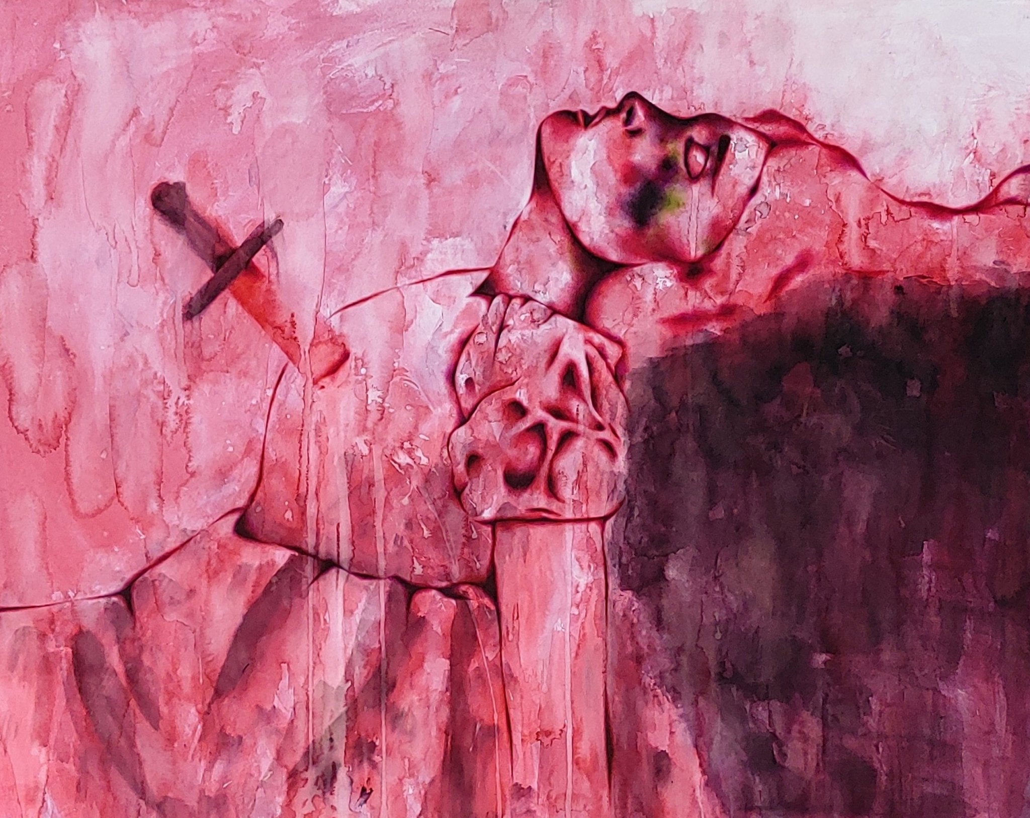 korean art, The woman who faced death had dreams and a family - DOKHBI ARTWORKS KIM JEONG YONG Painting