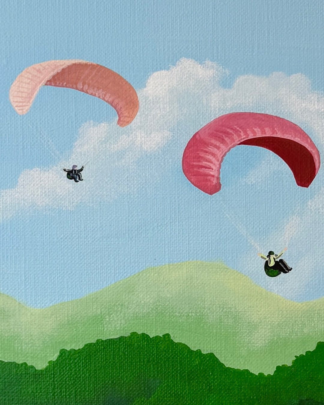 korean art, Those Who Float - Paragliding - DOKHBI $1000 ARTWORKS Choi In Jeong