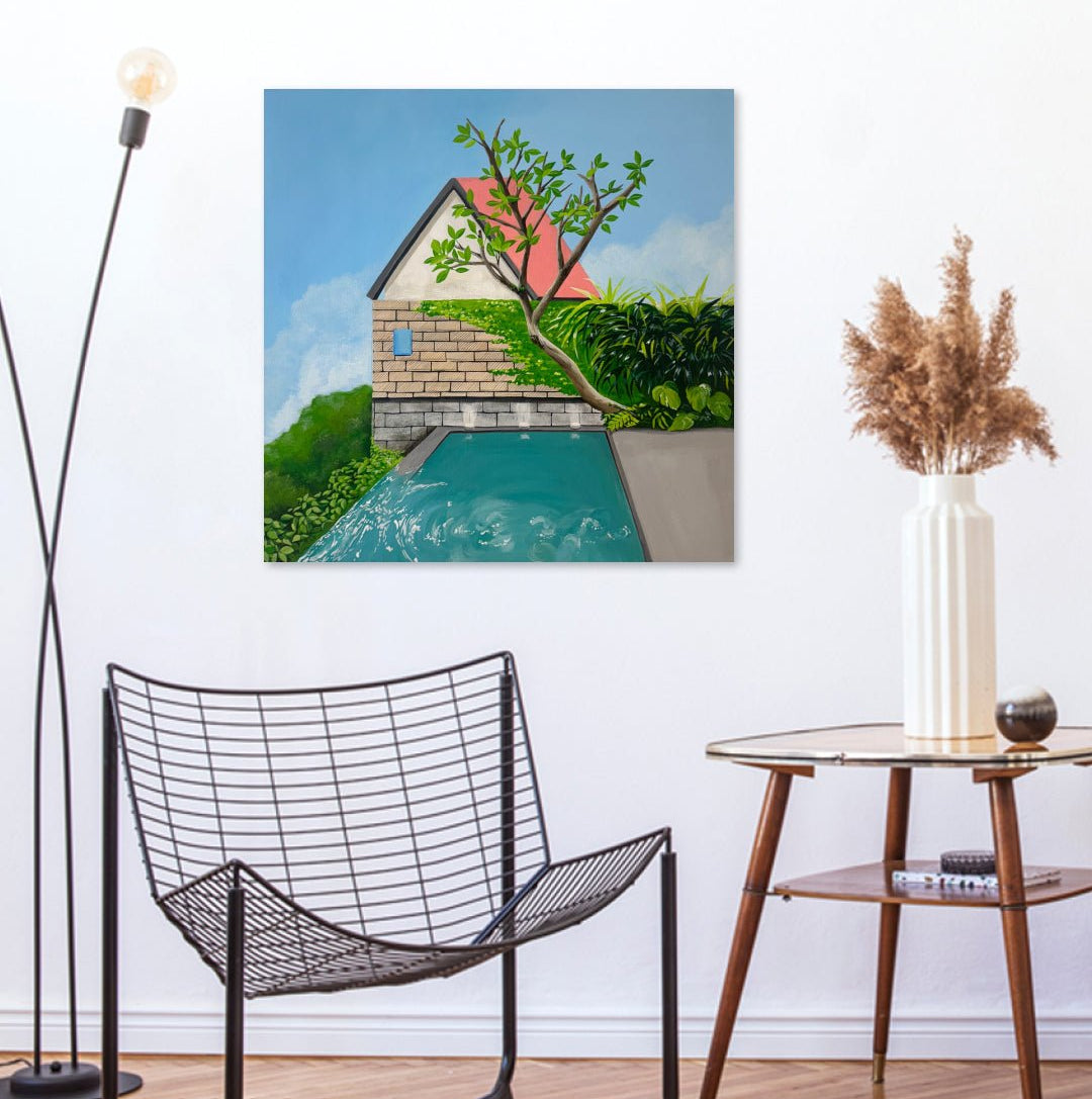 korean art, Those Who Float - Swimming pool - DOKHBI $1000 ARTWORKS Choi In Jeong