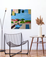 korean art, Those Who Float - Yoga - DOKHBI $1000 ARTWORKS Choi In Jeong