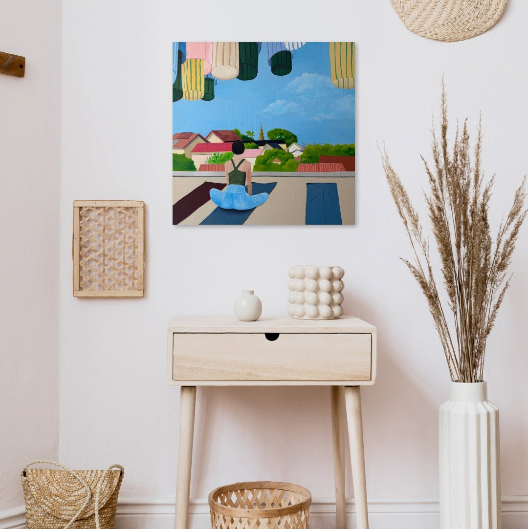 korean art, Those Who Float - Yoga - DOKHBI $1000 ARTWORKS Choi In Jeong