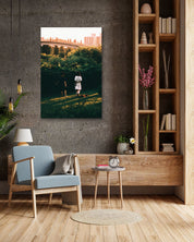 Together by SeongHa LEE displayed in modern living room, original Korean fine art photography 2024