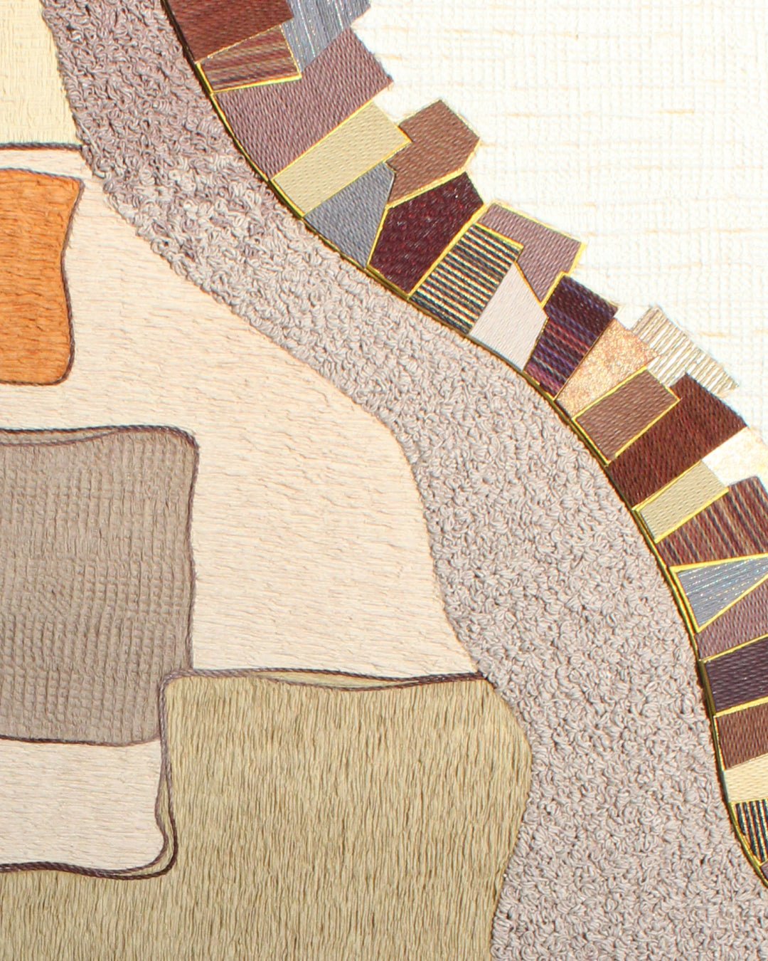 Transformation close-up detail, Hanji Bimji traditional Korean paper texture by artist Lee Yu-mi (Haerang)