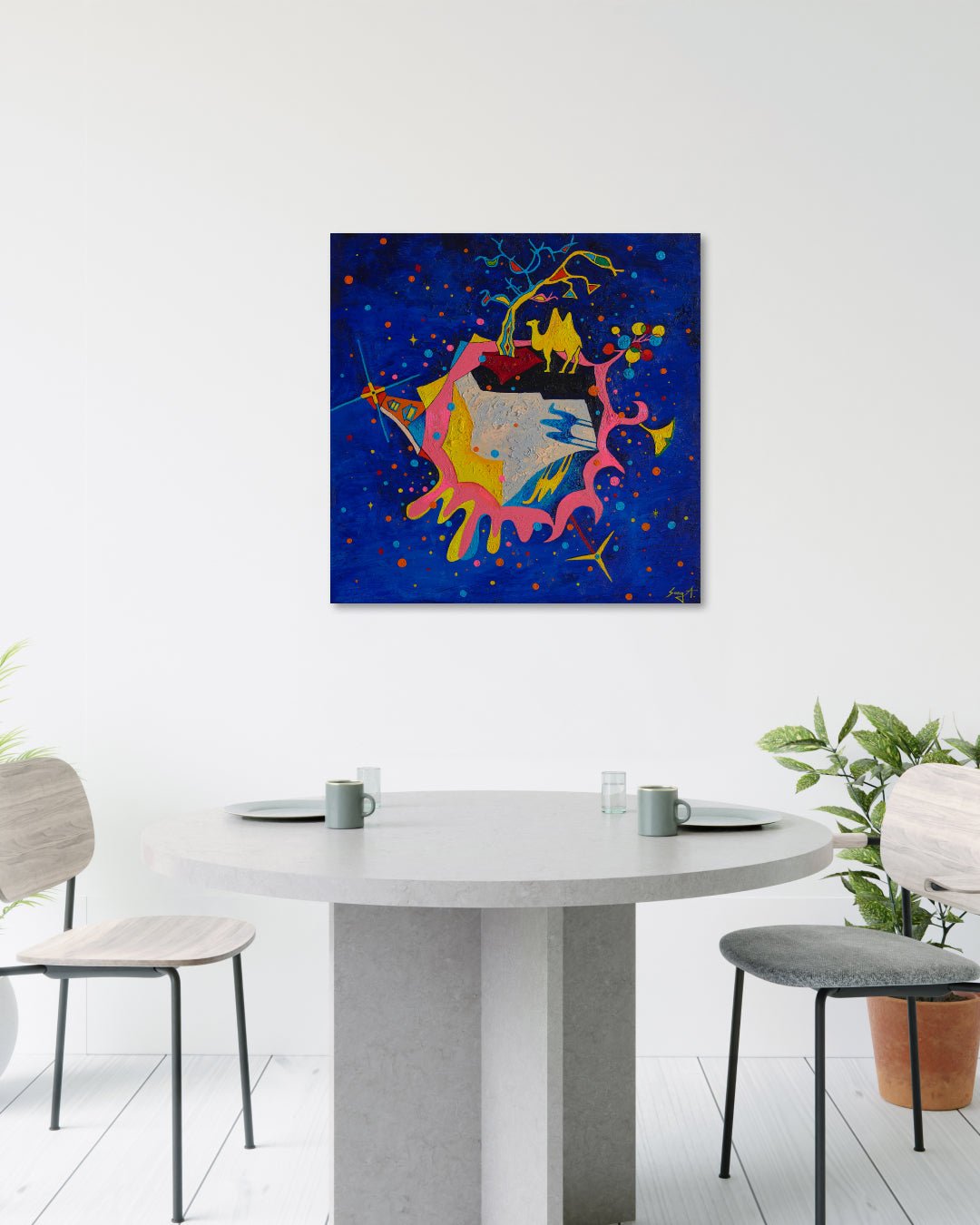 korean art, Trip around the World - DOKHBI ARTWORKS Painting Yun Song-A