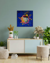 korean art, Trip around the World - DOKHBI ARTWORKS Painting Yun Song - A ARTWORKS dokkaebi dokebi k - art Korean contemporary painting Trip around the World by Yun Song - A, interior wall art decor DOKHBI