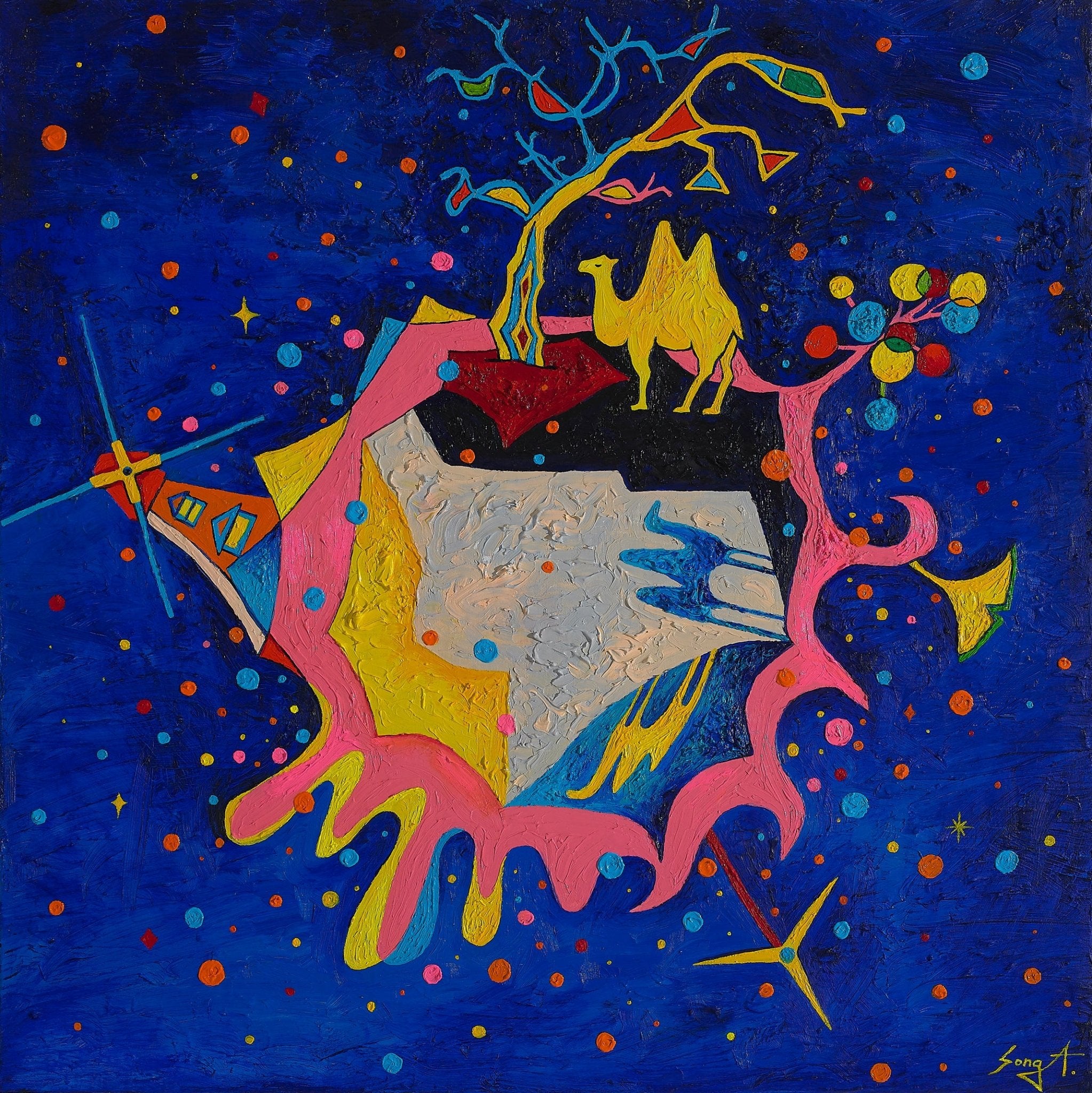 korean art, Trip around the World - DOKHBI ARTWORKS Painting Yun Song-A