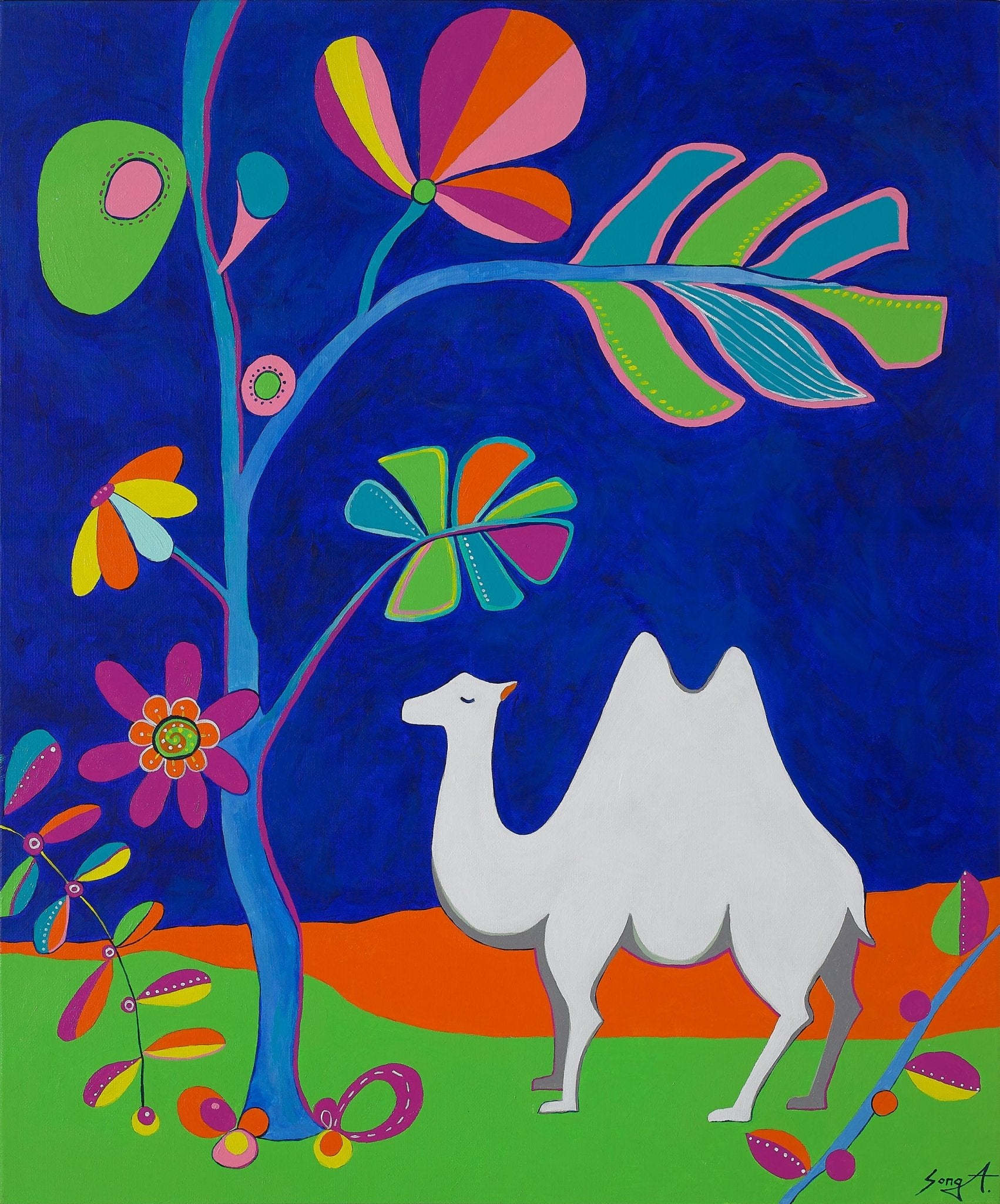 korean art, Tropical Island - DOKHBI ARTWORKS Painting Yun Song-A