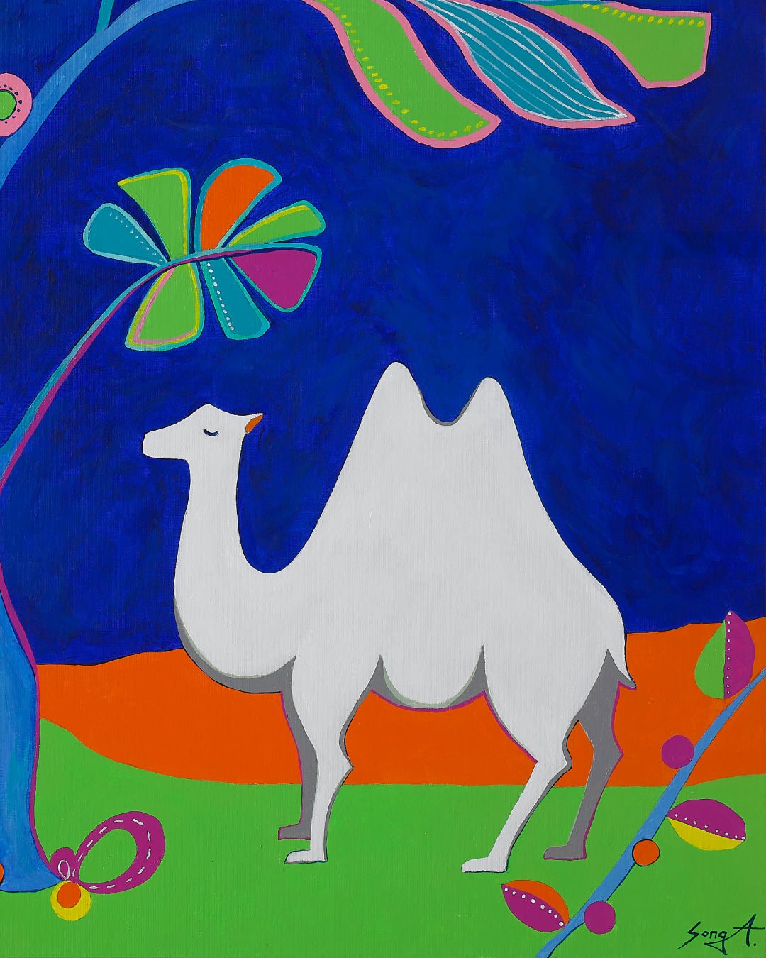 korean art, Tropical Island - DOKHBI ARTWORKS Painting Yun Song-A