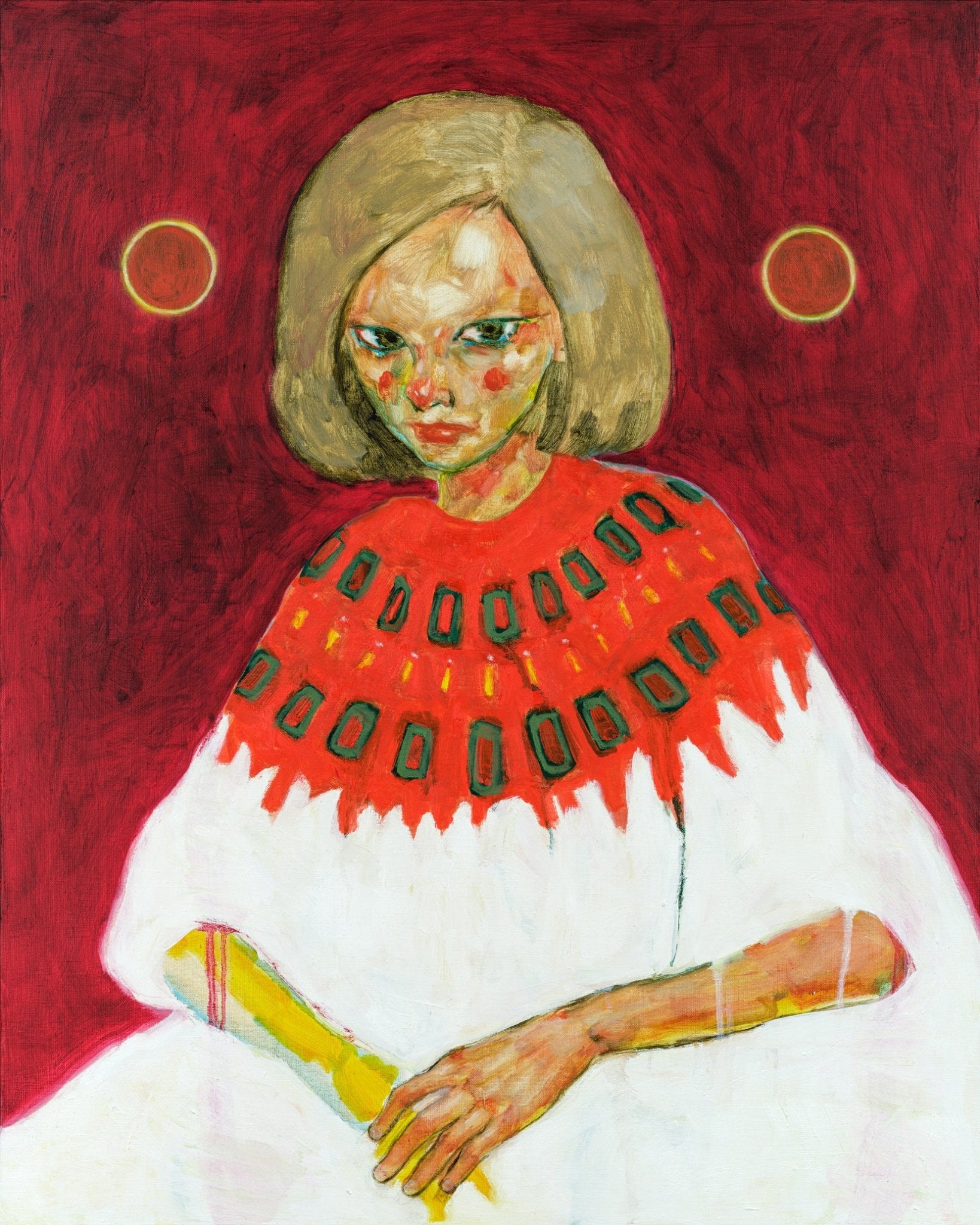 korean art, Two Doors, Two Eyes - DOKHBI ARTWORKS Jineui Heo Painting ARTWORKS dokkaebi dokebi k - art Two Doors, Two Eyes DOKHBI