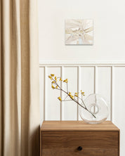 Types of Tension VIII by Ji Young Kim displayed in modern living room, original Korean mixed fabric art 2020