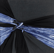 Types of Tension V - Mixed Fabrics 20x20cm by Ji Young Kim, Korean Contemporary Textile Art 2020