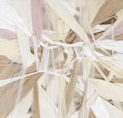 Types of Tension VII - Mixed Fabrics 20x20cm by Ji Young Kim, Korean Contemporary Textile Art 2020