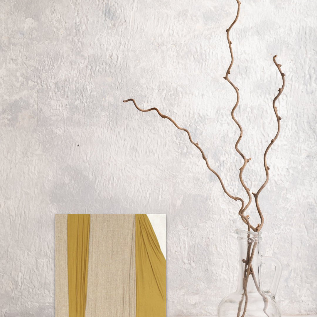 Types of Tension IX by Ji Young Kim displayed in modern living room, original Korean mixed fabric art 2020