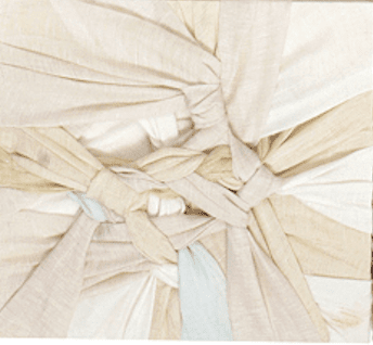 Types of Tension VIII - Mixed Fabrics 20x20cm by Ji Young Kim, Korean Contemporary Textile Art 2020