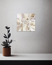 Types of Tension VII size reference 20x20cm - original Korean mixed fabric art by Ji Young Kim