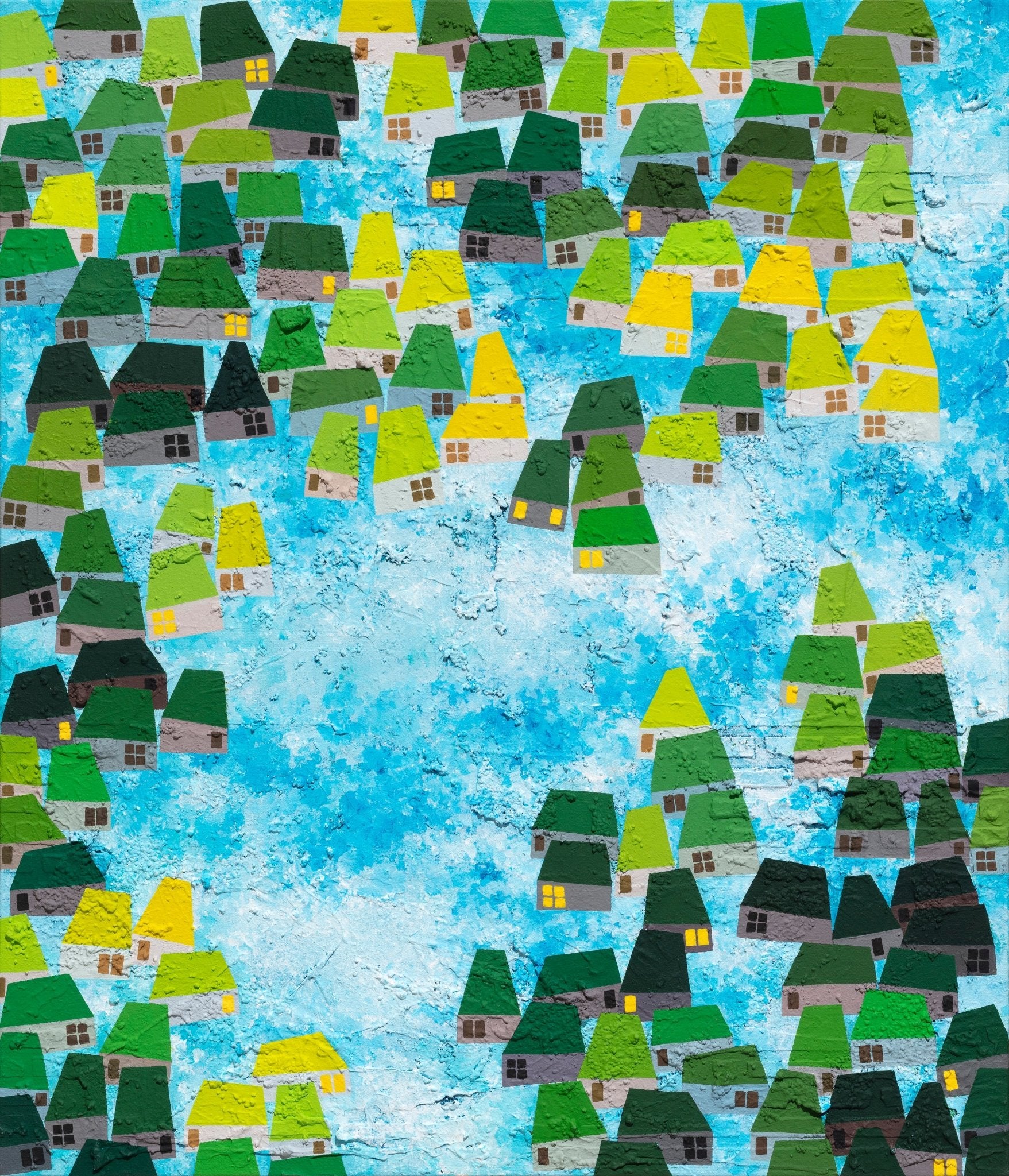 korean art, Under the Shade of the Tree 6 - DOKHBI $1000 ARTWORKS Mixed Media