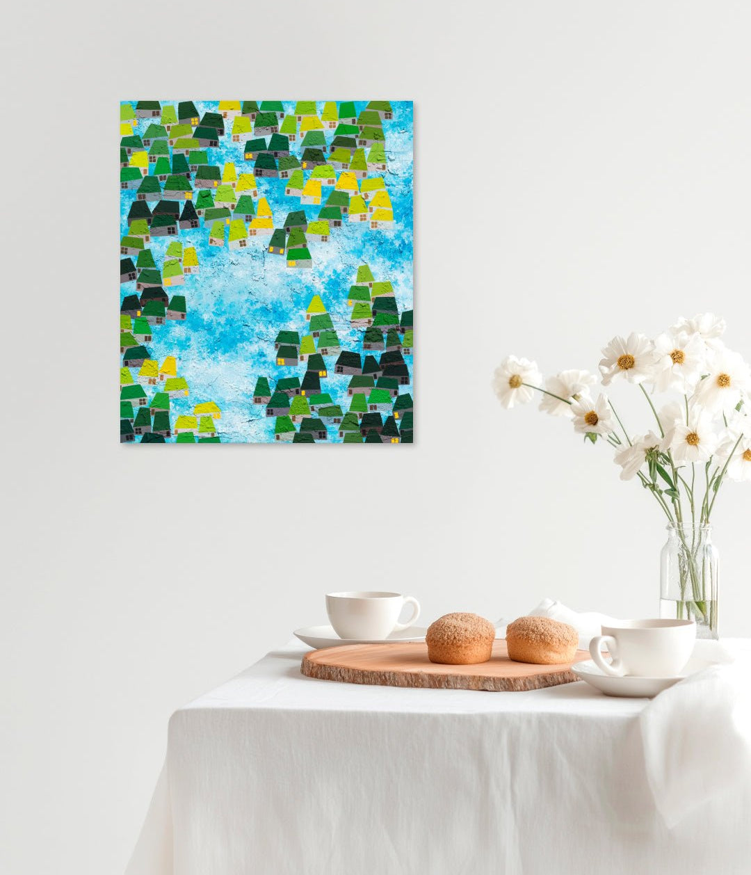 korean art, Under the Shade of the Tree 6 - DOKHBI $1000 ARTWORKS Mixed Media