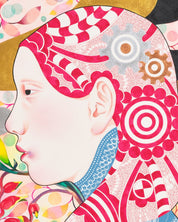 korean art, Une pomme est tombee - DOKHBI ARTWORKS Mixed Media Painting