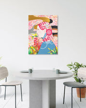 korean art, Une pomme est tombee - DOKHBI ARTWORKS Mixed Media Painting