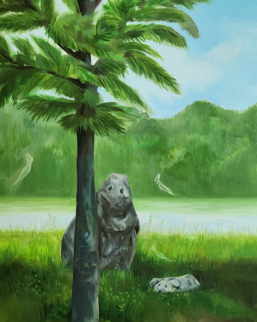 Unfamiliar Nature - Oil on Canvas 65.1x90.9cm by Sijin Lee, Korean Contemporary Art 2025