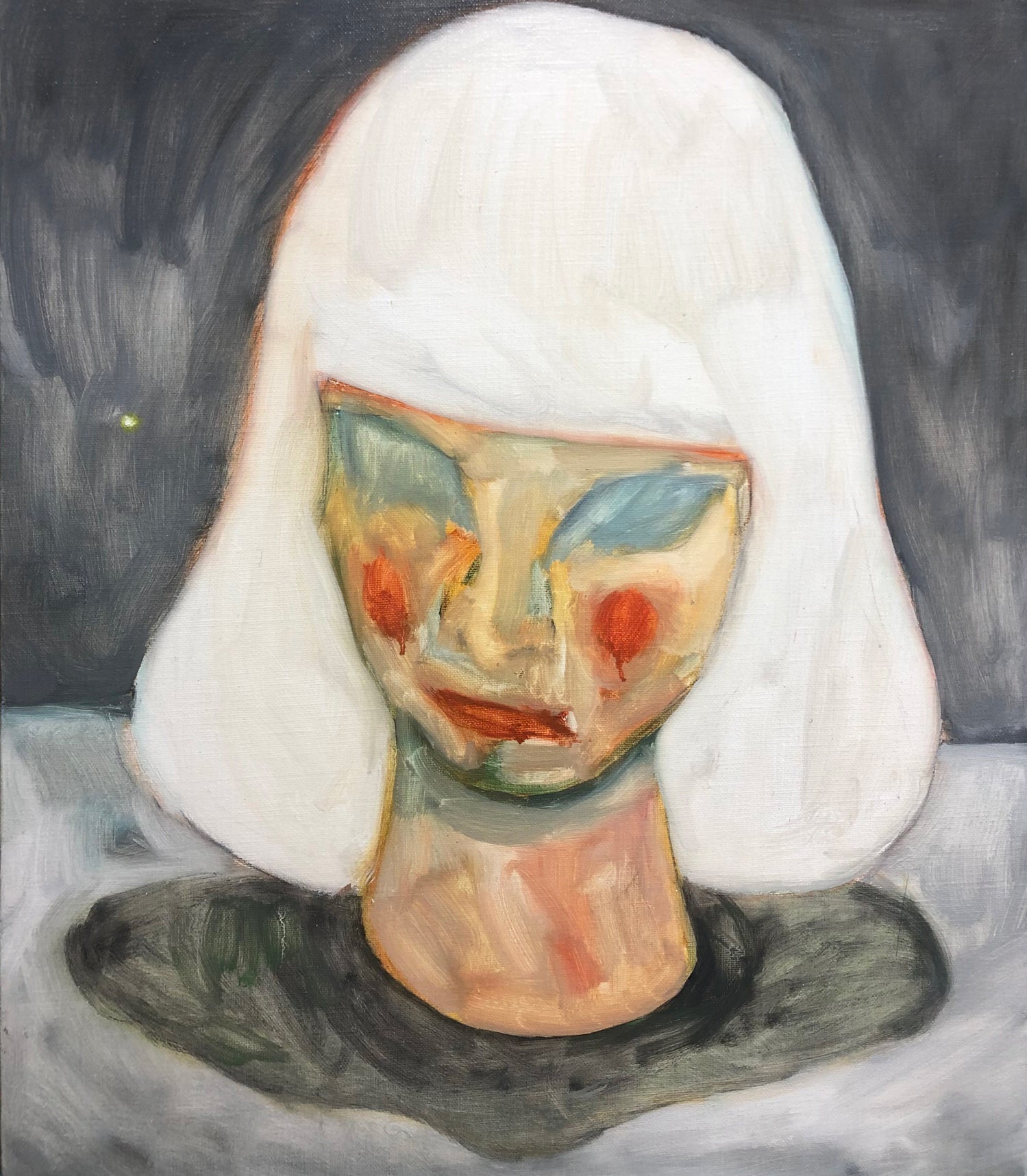 Unfinished Head - Oil on Canvas 53x45.5cm by Jineui Heo, Korean Contemporary Art 2023