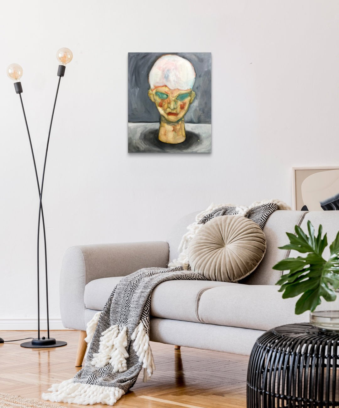 korean art, Unfinished Head II - DOKHBI $1000 ARTWORKS Jineui Heo ARTWORKS dokkaebi dokebi k - art Unfinished Head II DOKHBI