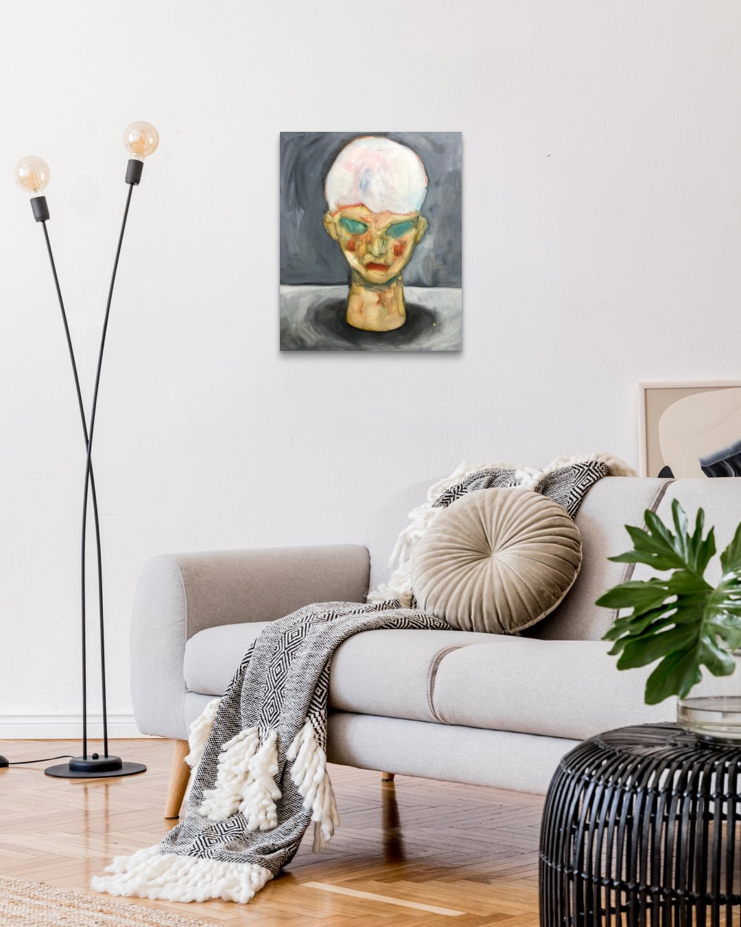 korean art, Unfinished Head II - DOKHBI $1000 ARTWORKS Jineui Heo ARTWORKS dokkaebi dokebi k - art Unfinished Head II DOKHBI