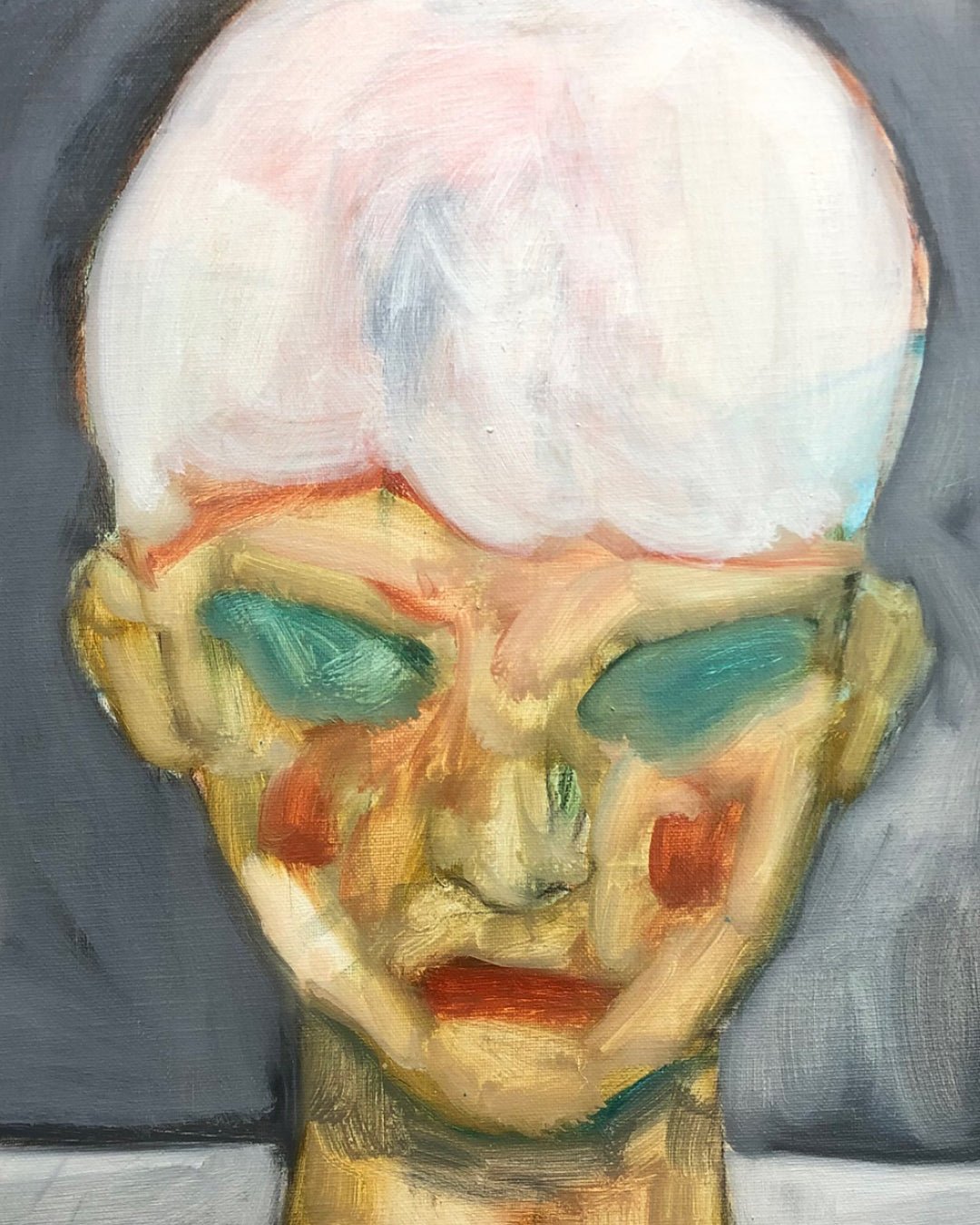 korean art, Unfinished Head II - DOKHBI $1000 ARTWORKS Jineui Heo ARTWORKS dokkaebi dokebi k - art Unfinished Head II DOKHBI