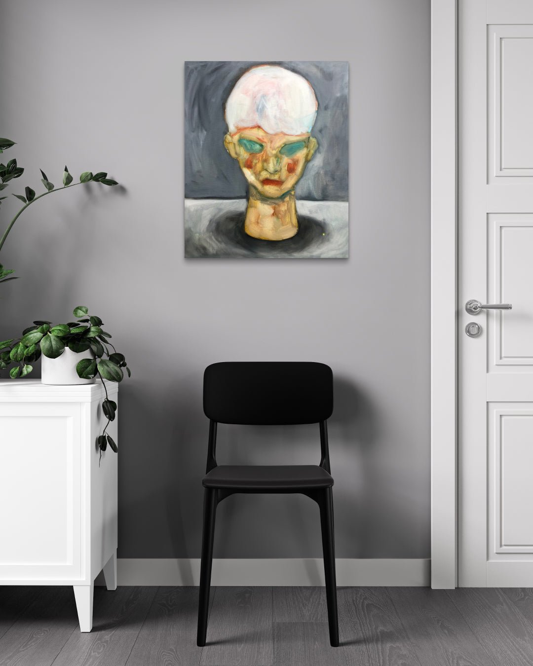 korean art, Unfinished Head II - DOKHBI $1000 ARTWORKS Jineui Heo ARTWORKS dokkaebi dokebi k - art Unfinished Head II DOKHBI