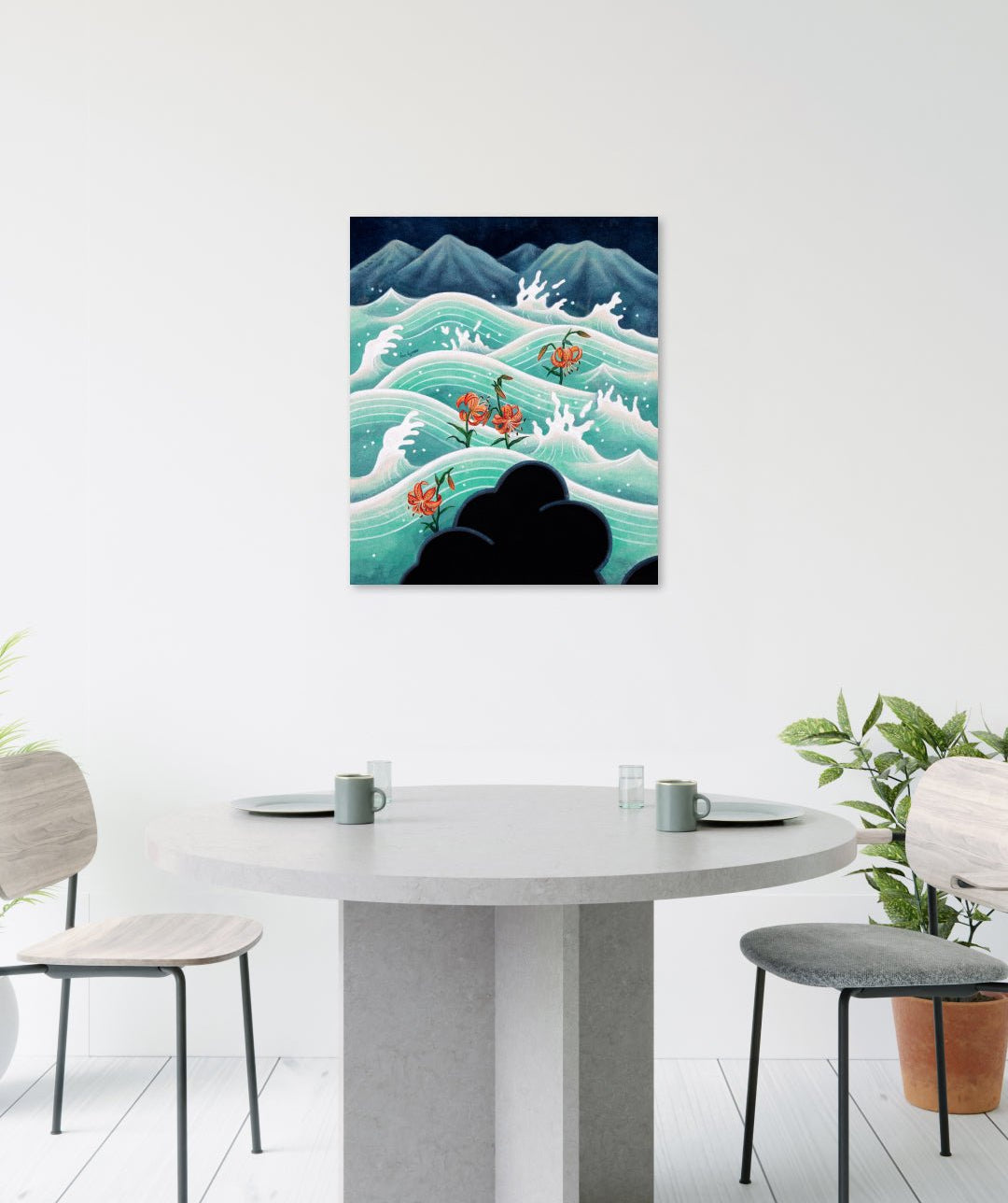 korean art, variation of Mul - gil - DOKHBI ARTWORKS Han Hye Soo Mixed Media