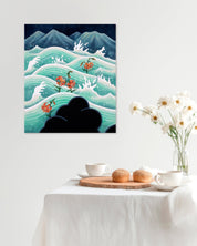 korean art, variation of Mul - gil - DOKHBI ARTWORKS Han Hye Soo Mixed Media