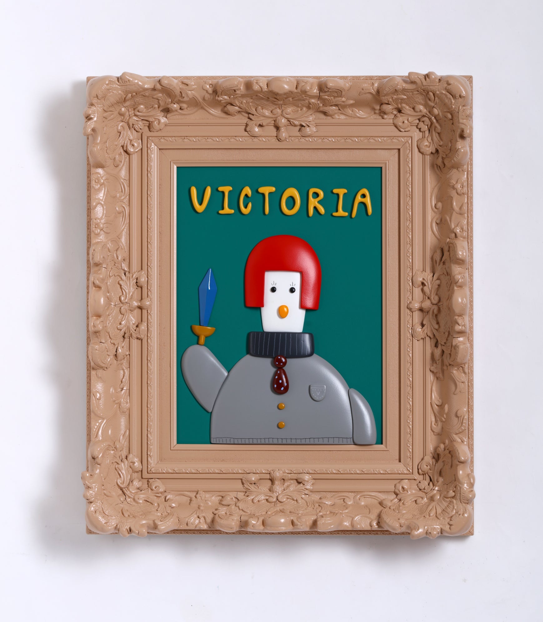 VICTORIA - Acrylic on Resin 54x64x10cm by Jung Seyoon, Korean Contemporary Sculpture 2025