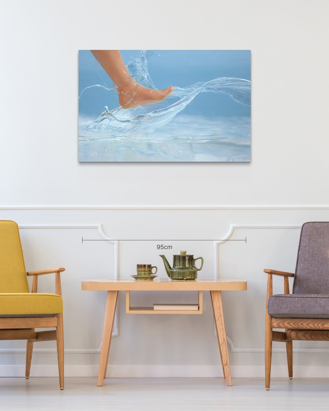 Walk size reference 100x65.2cm - original Korean painting by Lee Ju Won
