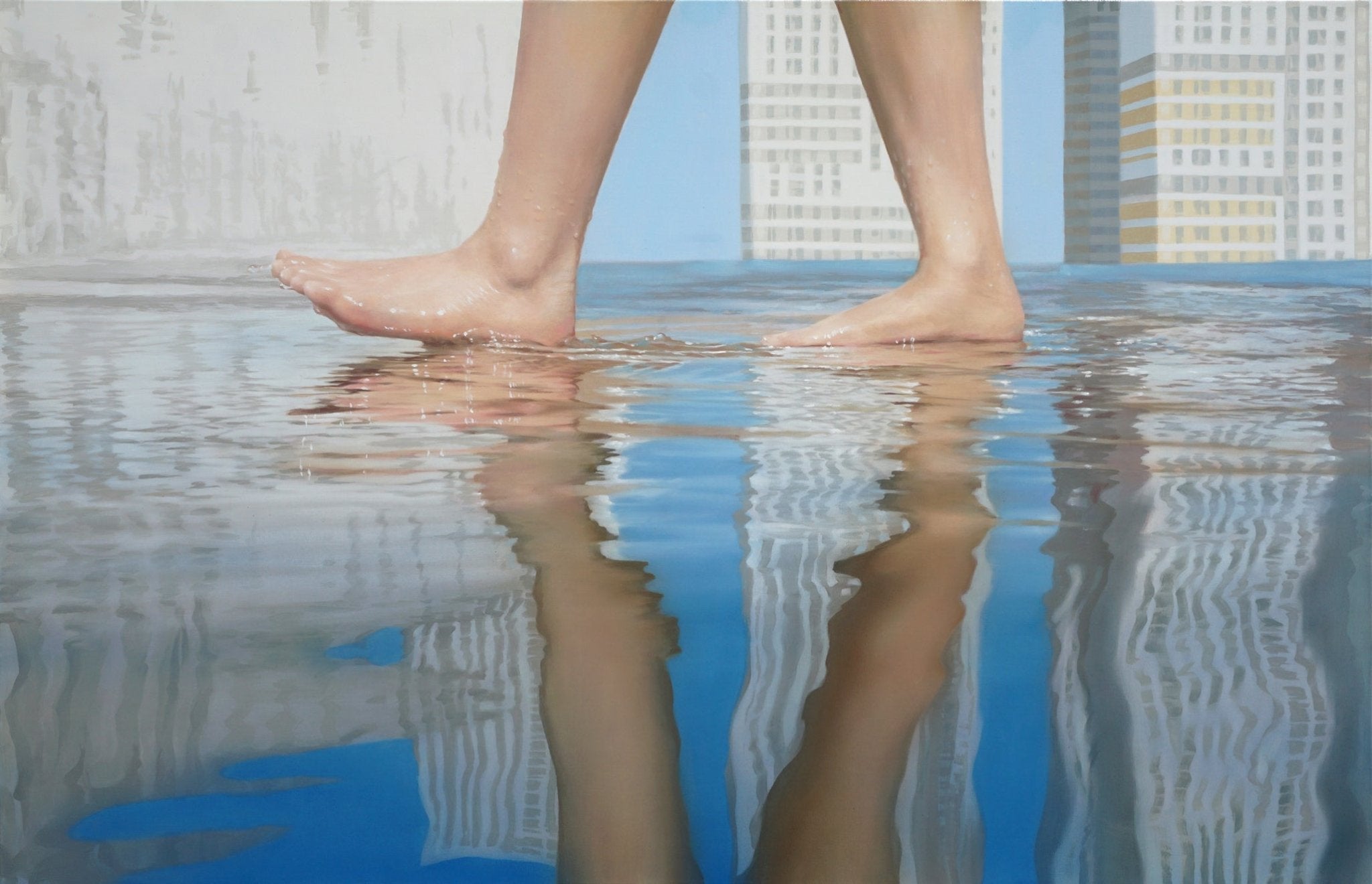 korean art, Walk (w-12) - DOKHBI ARTWORKS Lee ju won Painting